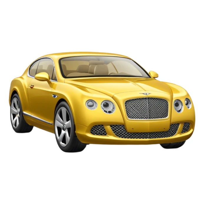 Yellow Bentley sticker
