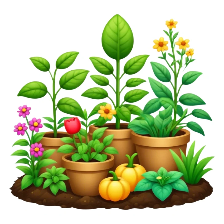 organic garden  sticker