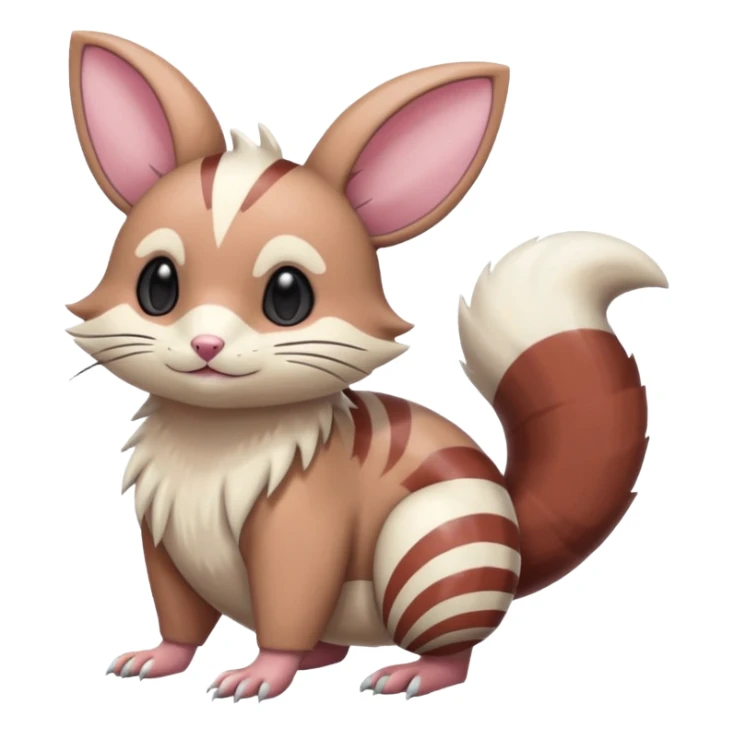 Furret-Linoone-Minccino-fusion sticker