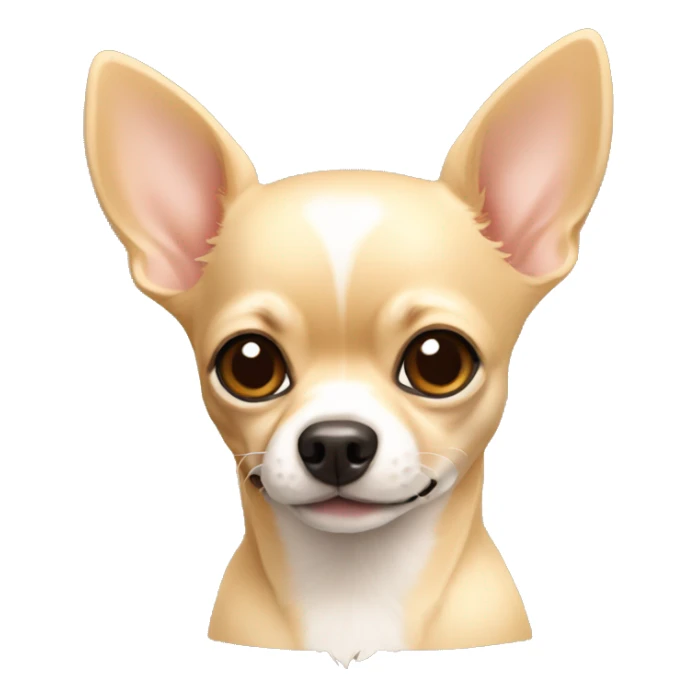 Chihuahua color crema  sticker