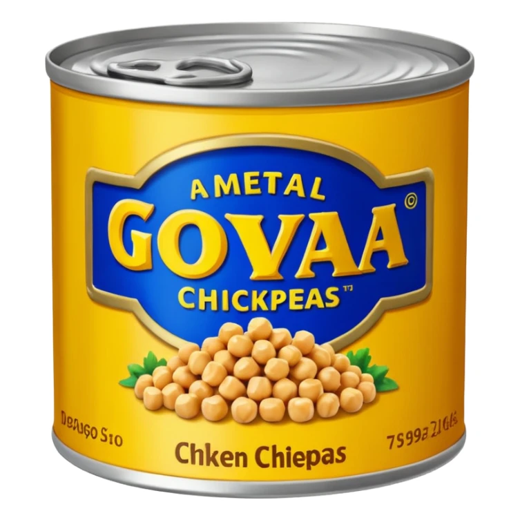 can of goya chickpeas  sticker