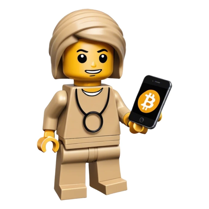lego homme hackeur bitcoin sticker