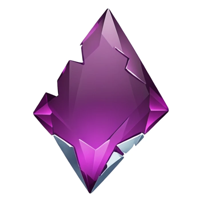 dark magenta broken glass shard sticker