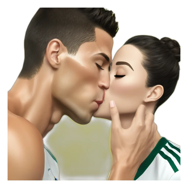 Cristiano Ronaldo kiss georgina sticker