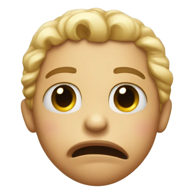 crying with a kissing mouth and 'yeah' hand sticker