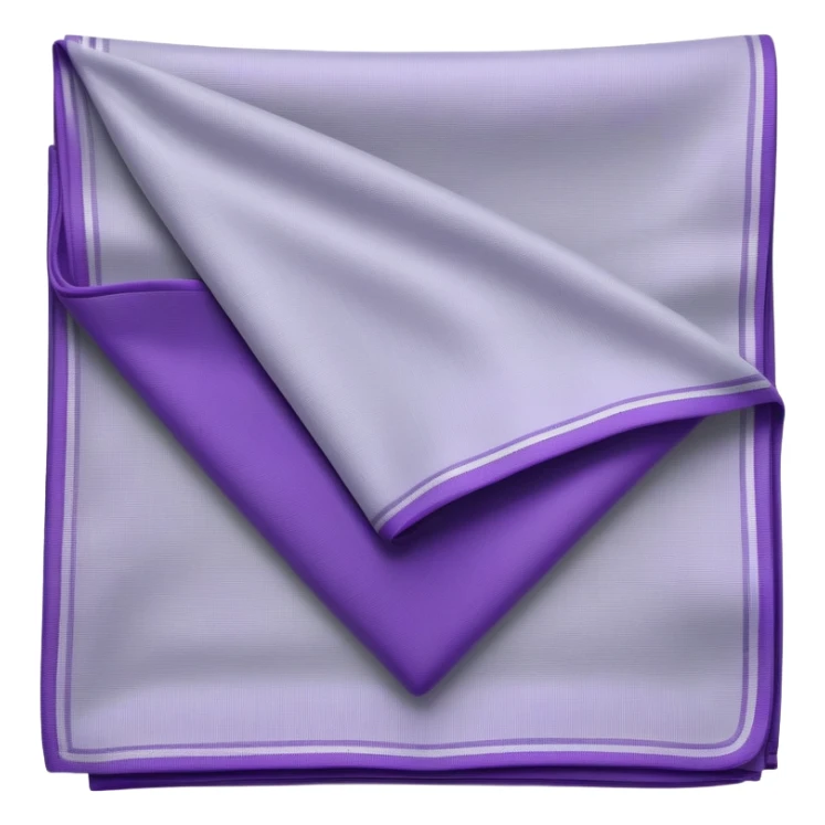 Grey and purple handkerchief sticker