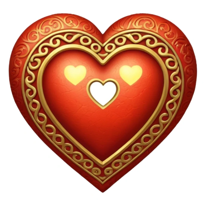 Greek heart sticker