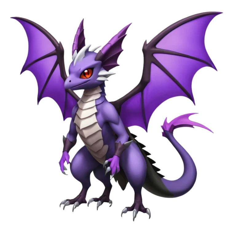 Noibat-Noivern-Silvally-Fakémon-hybrid-creature (full body)  sticker
