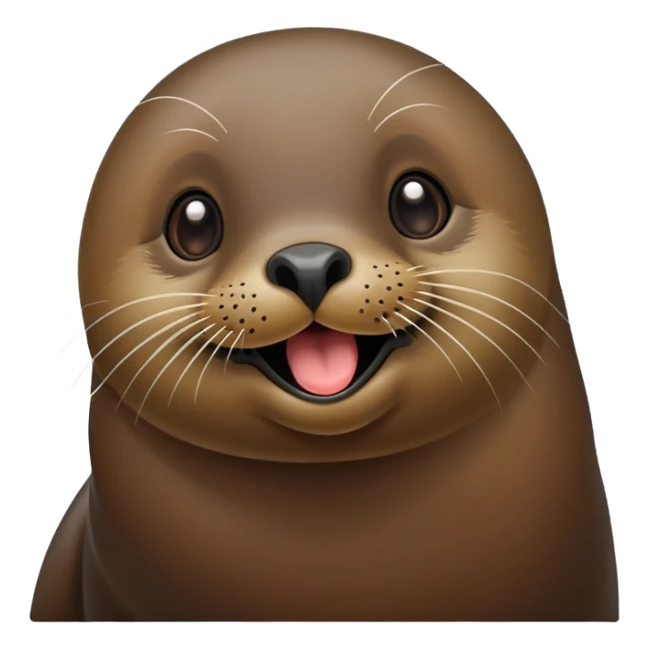 cute fur seal sticking out its tongue sticker
