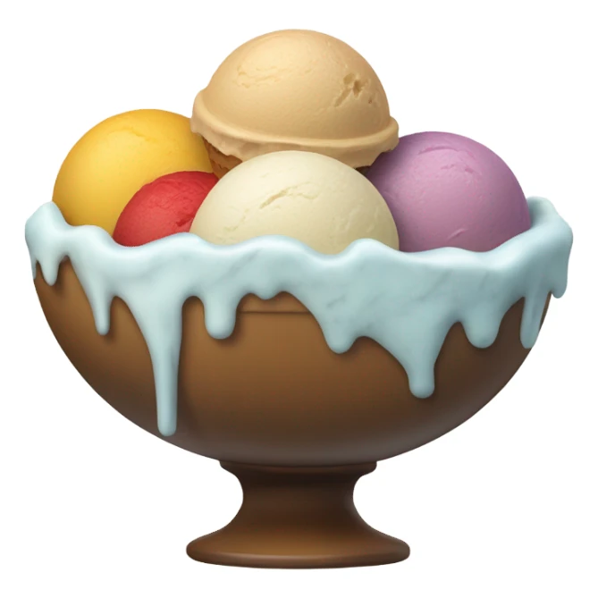 bowl of ice cream sticker