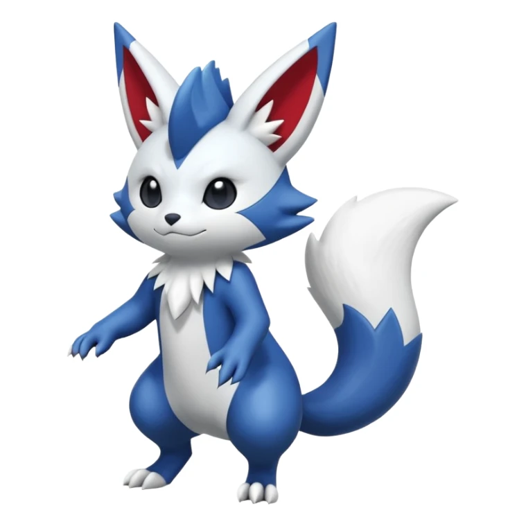 Meowstic-Zangoose-Fakémon-hybrid-creature (full body)  sticker