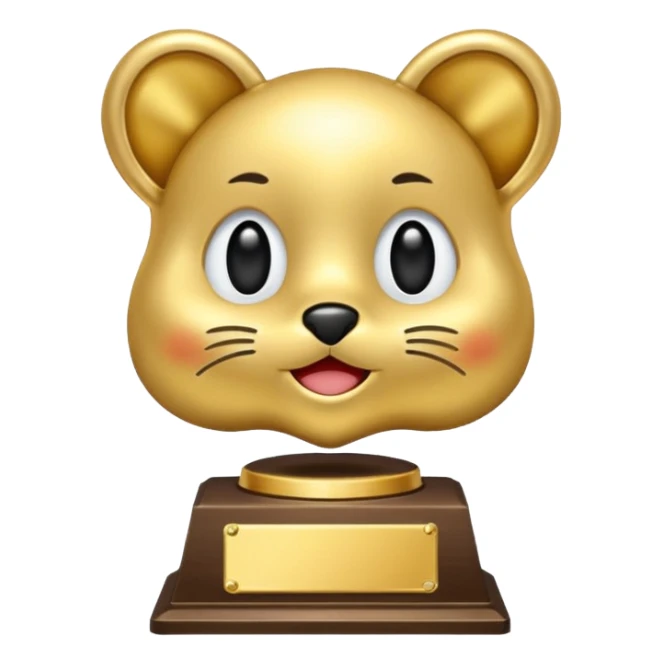 An award that says “the cutest “ sticker