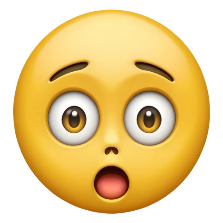 Create a Shock reaction emoji for a new social media app sticker