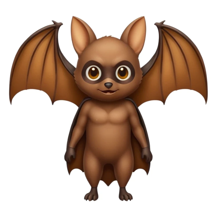 Natürliche Fledermaus ganzkörper sticker