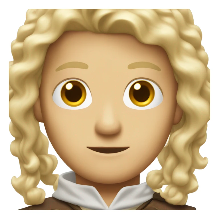 Blond wizzard with brown eyes  sticker