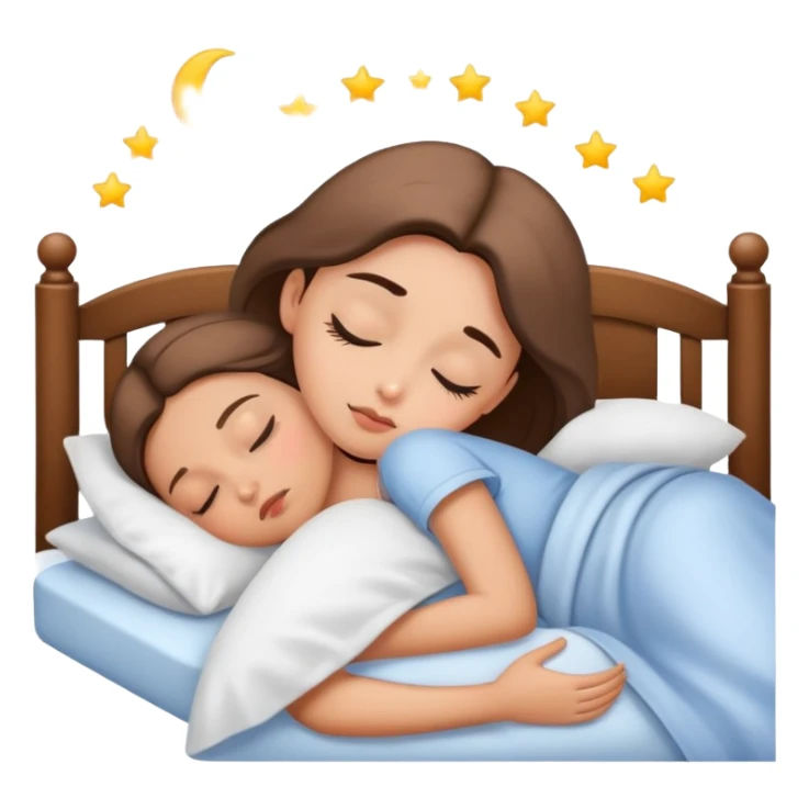 Girl preparing to sleep  sticker