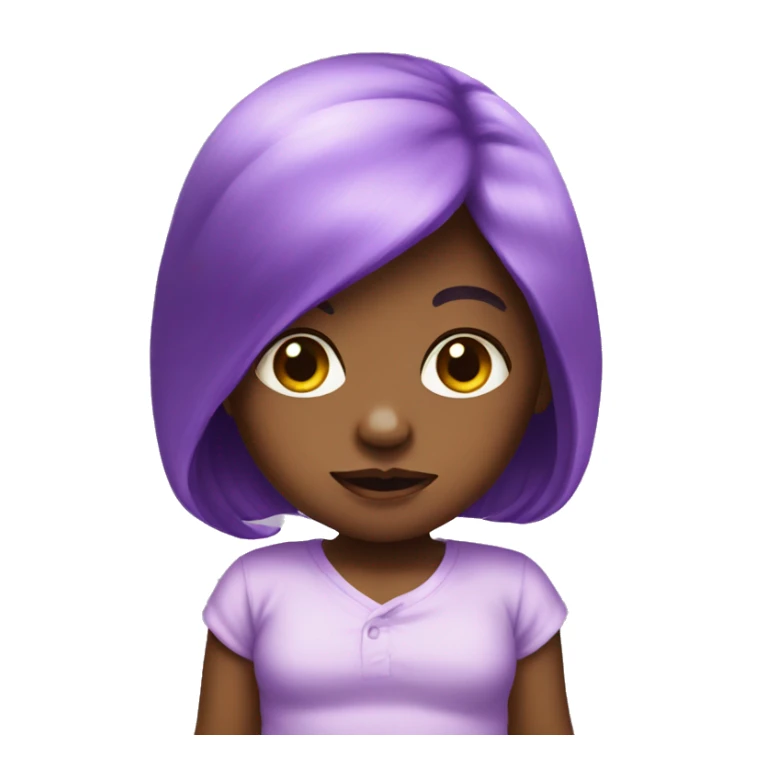 purple skin baby sticker