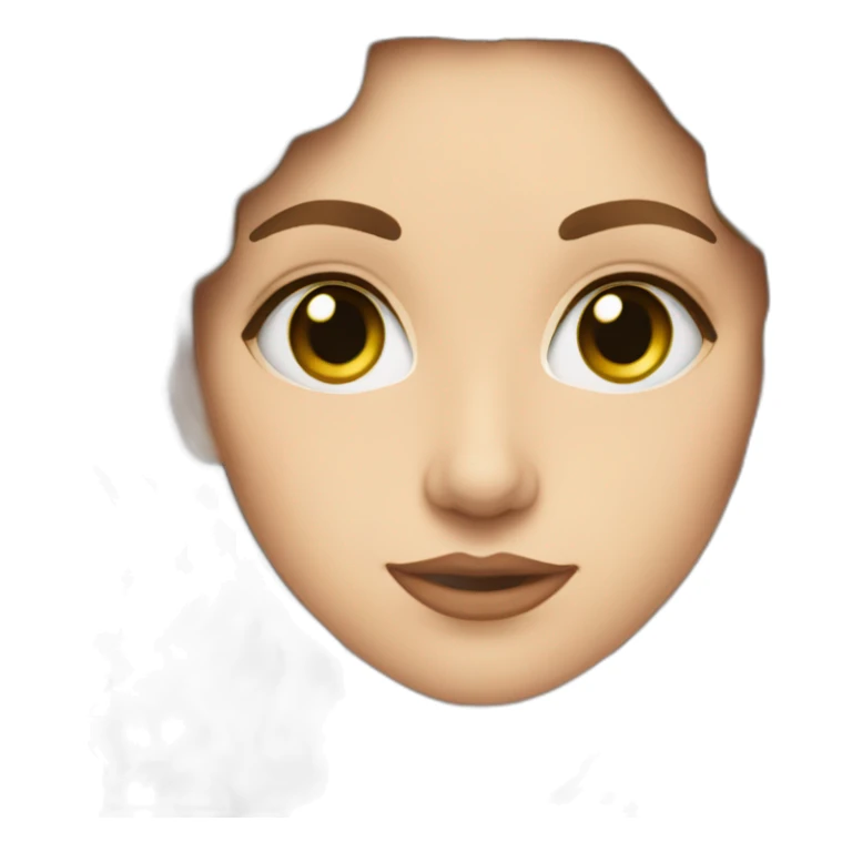 woman in 19th century, green eyes, brown medium wavy hair sticker