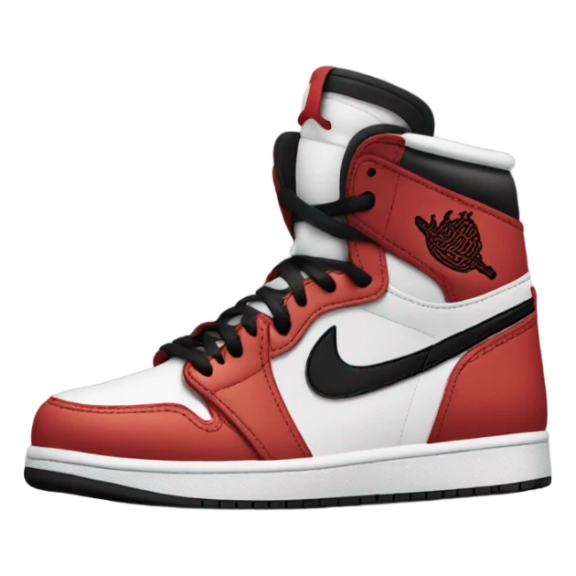 Air jordan 1 red and black  sticker