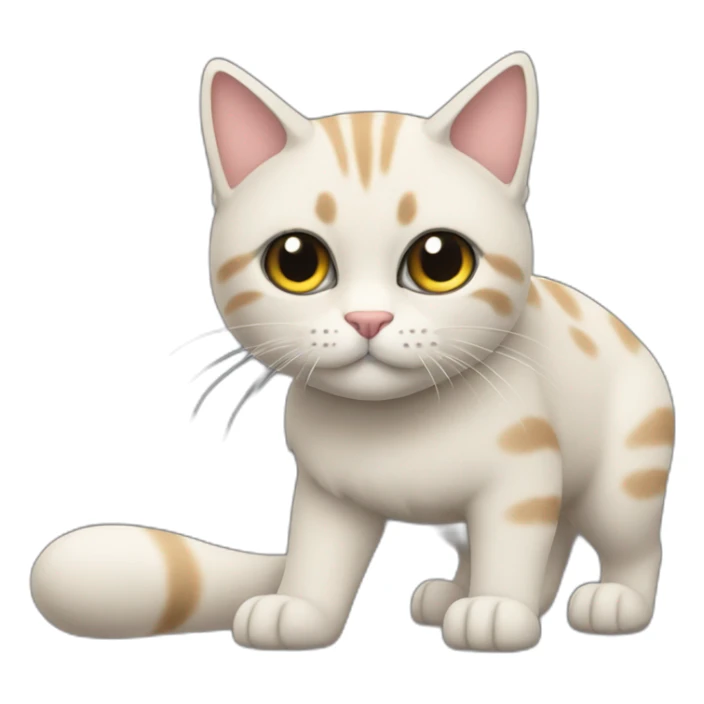 gato con tacones en las patas sticker