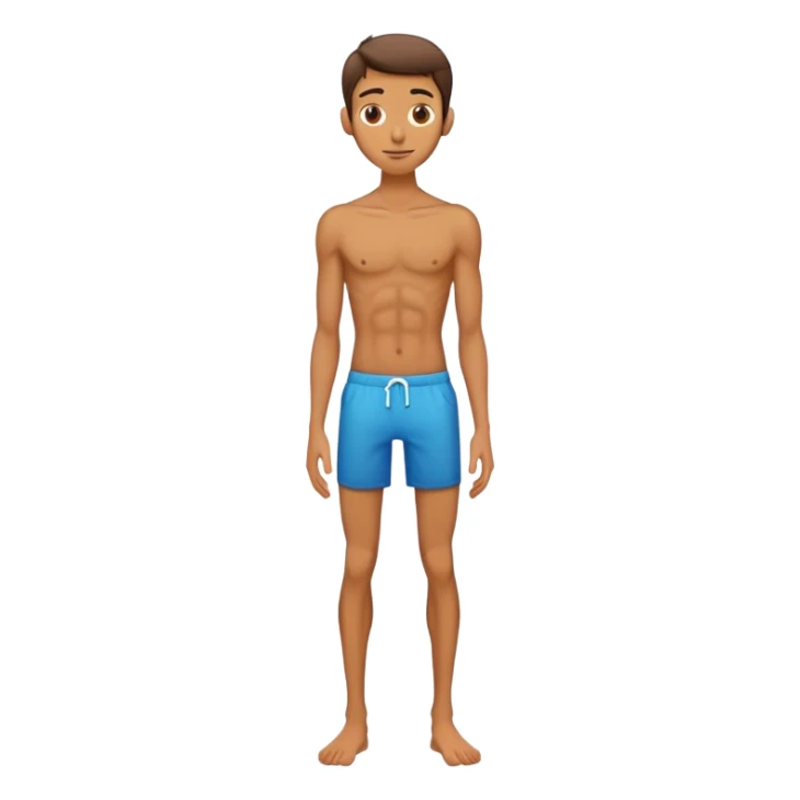 skinny body male sticker