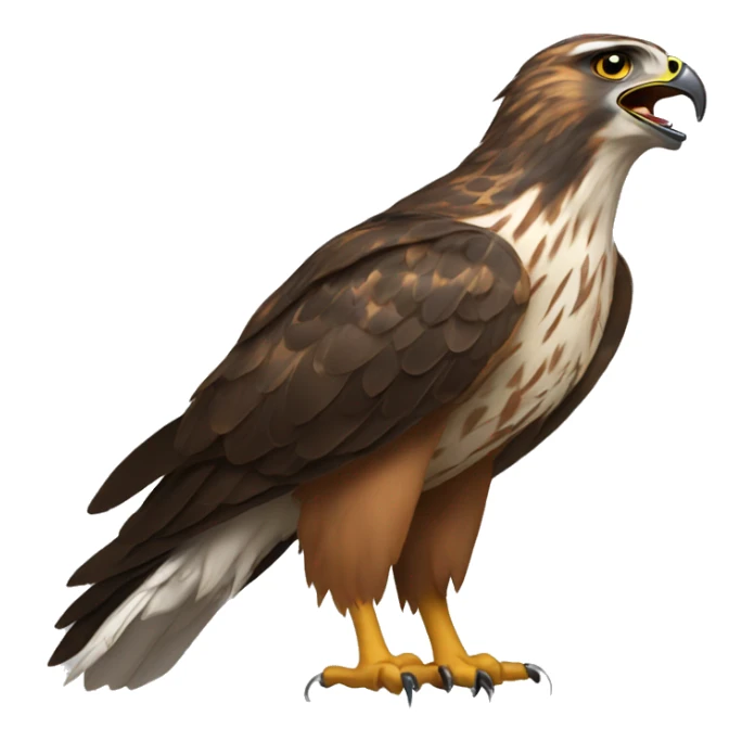 Hawk tuah written out and spitting sticker