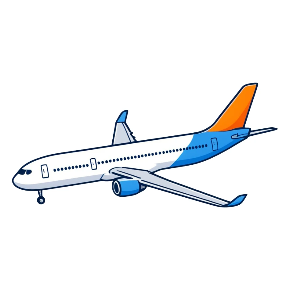 Scandinavian Airlines airplane with blue tail sticker