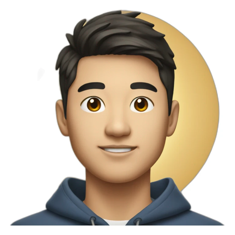 Male Catholic Asian Berkeley student with cross and Berkeley logo sticker