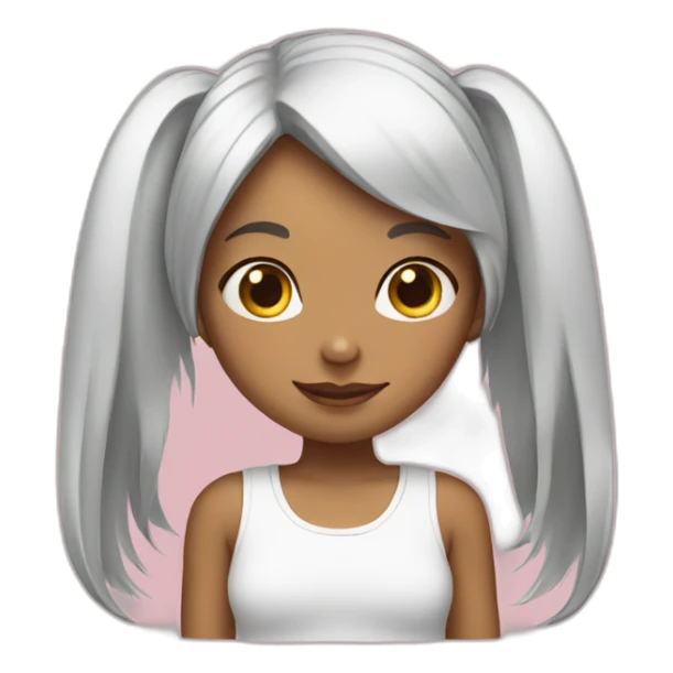 girl with bunnie ears sticker