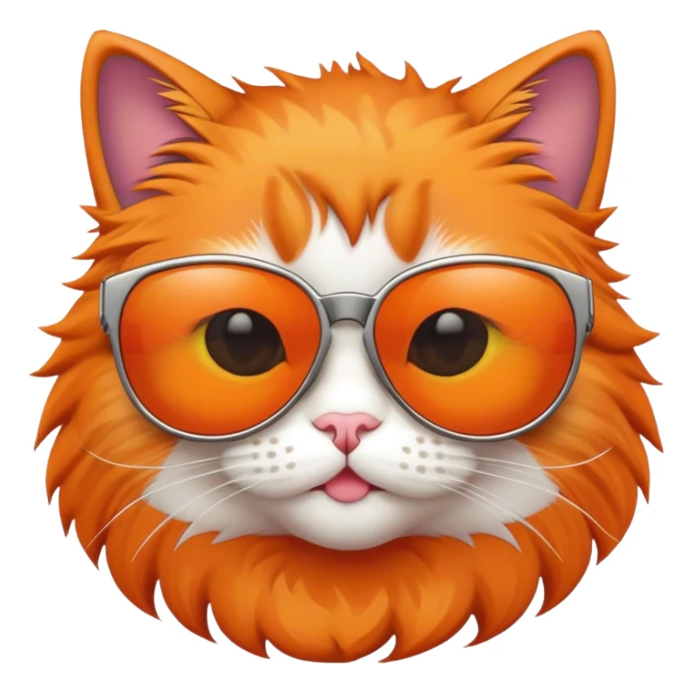 Cat with sunglasses sticker