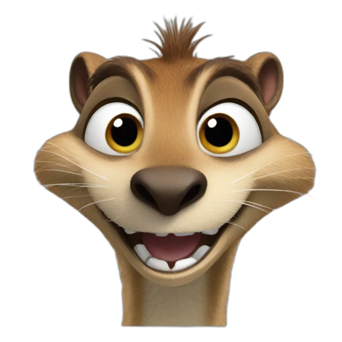 laughter emoji but it's scrat sticker