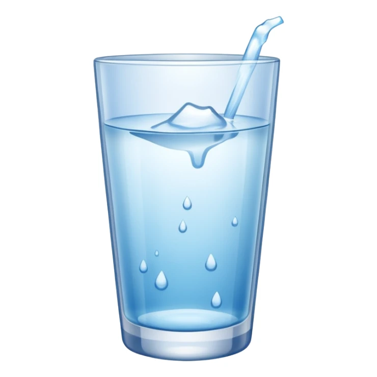 freezing glass of water sticker