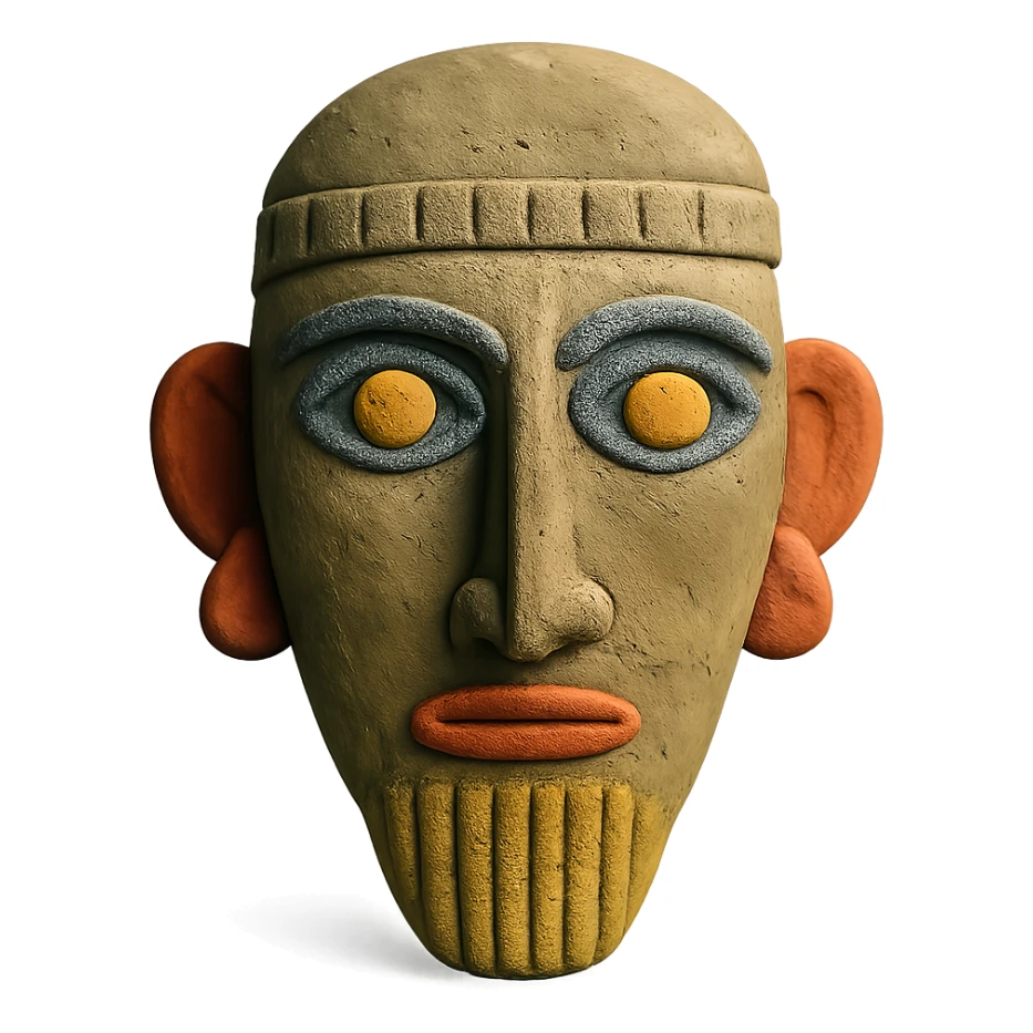 Anunnaki mask sticker