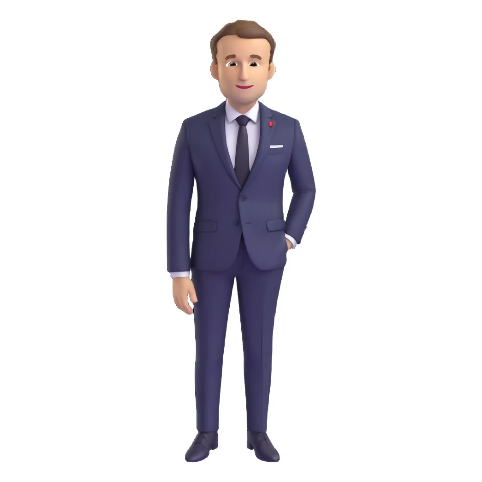 Emmanuel Macron, President of France sticker
