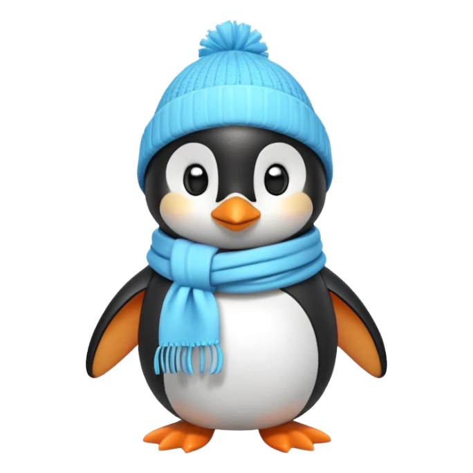 cute penguin character, winter vibe, small scarf, 3D cartoon, mobile game icon style, clean background, no text, no watermark


 sticker