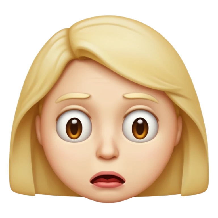 make me an emoji who looks disgusted with a lip curl sticker