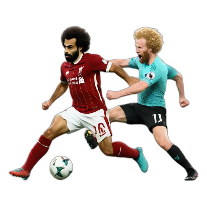 Mo salah fighting erling halland sticker