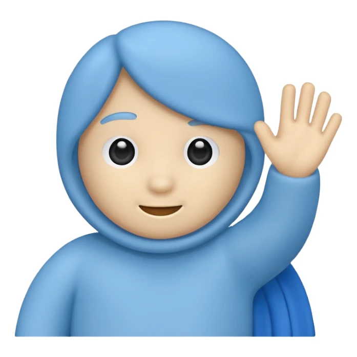 Un huggy wuggy saludando sticker