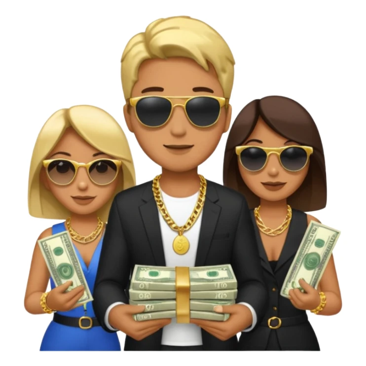 Money gang style  sticker