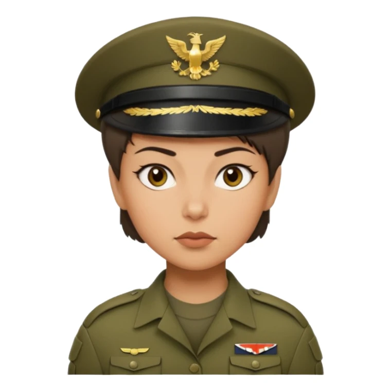 female soldier hair style wit\h out cap sticker
