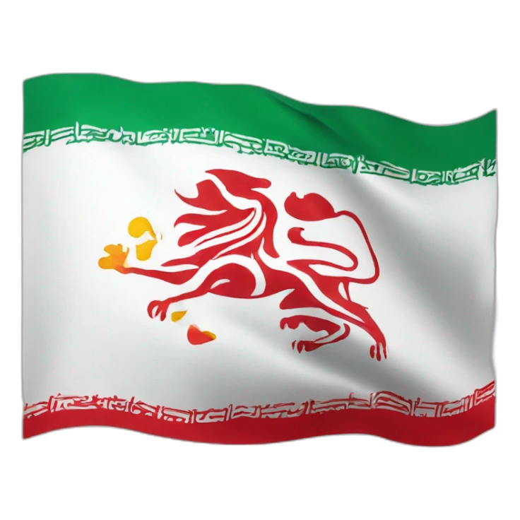 Give me lion sun Iran flag sticker
