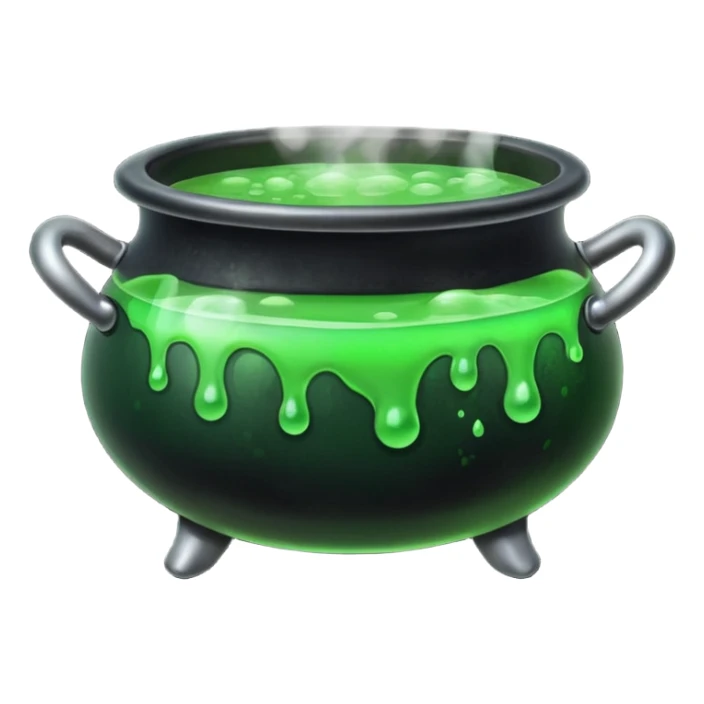 hallowen cauldrom sticker