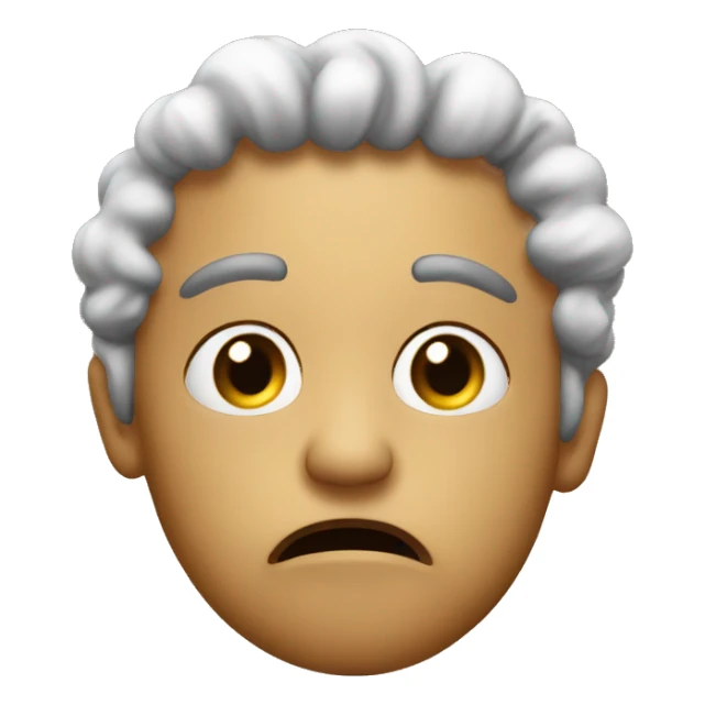 Emoji blowing because can’t have what I want sticker