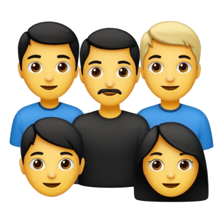 Siyah dümdüz saçlı makyajı soft ve ruju kiko  olan bir kız sticker