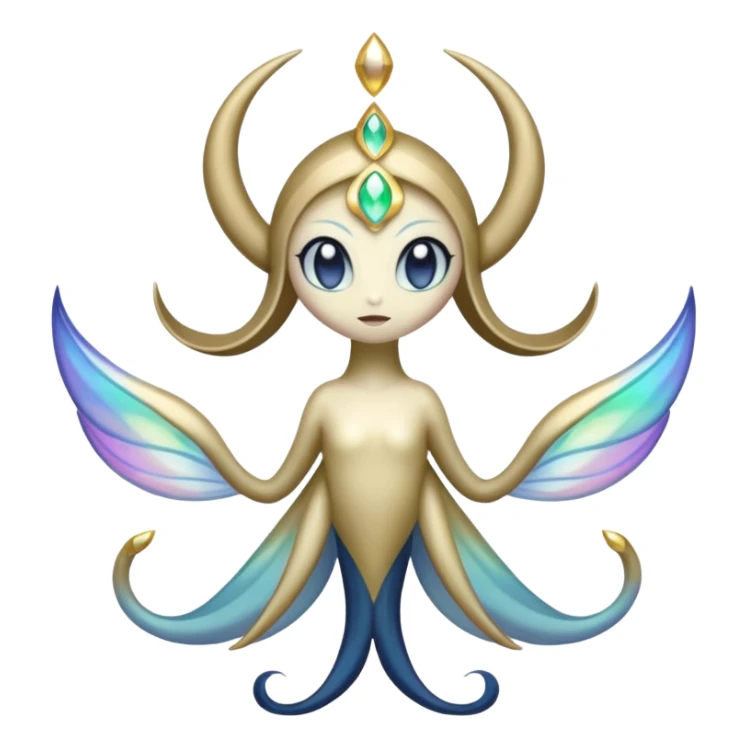 Meloetta-Cresselia-Pokémon-Fakémon-fusion-hybrid-creature sticker