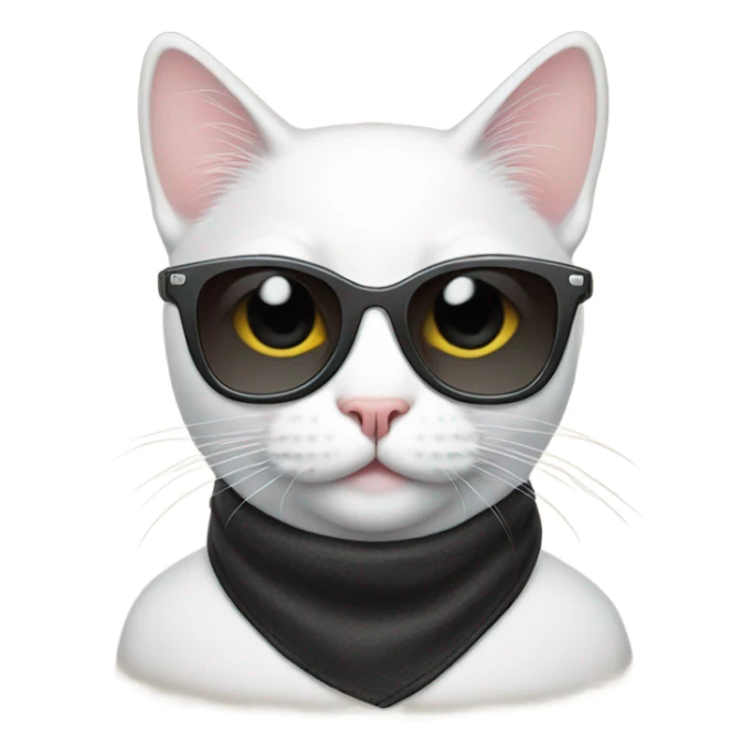 Cat with sunglasses sticker