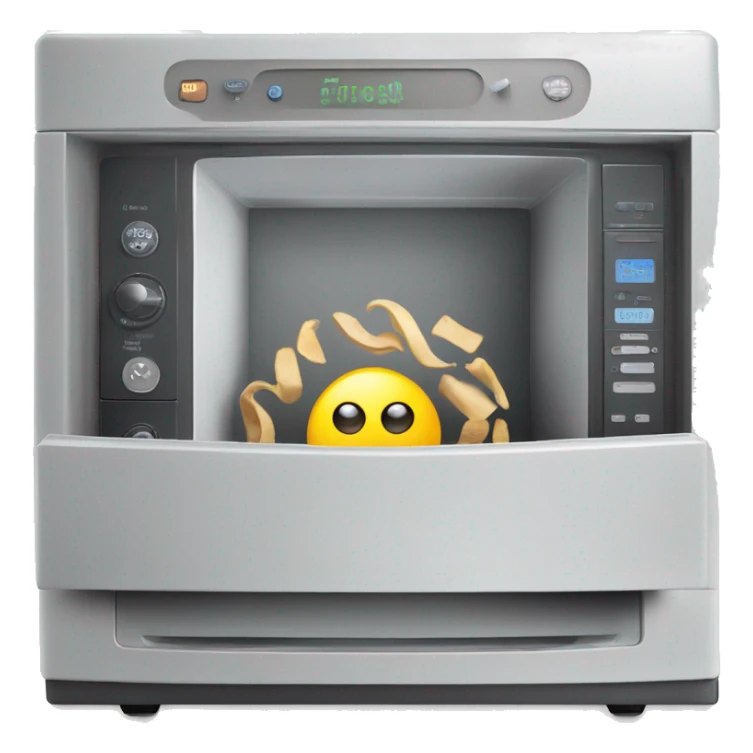 create a mix combo of microwave oven, blender, dishwasher  sticker