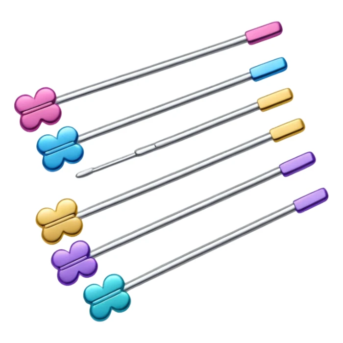 Bobby pins of different colour's  sticker