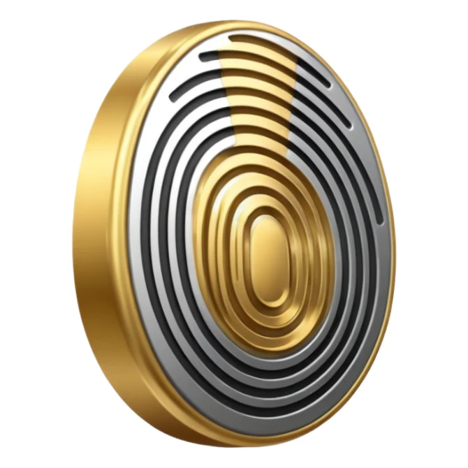 I want a logo that shows that you can create your own digital fingerprint, so that the logo is a fingerprint, but in a futuristic and professional way, and it looks very elegant, using colors that make it look like it belongs to the wealthy. sticker