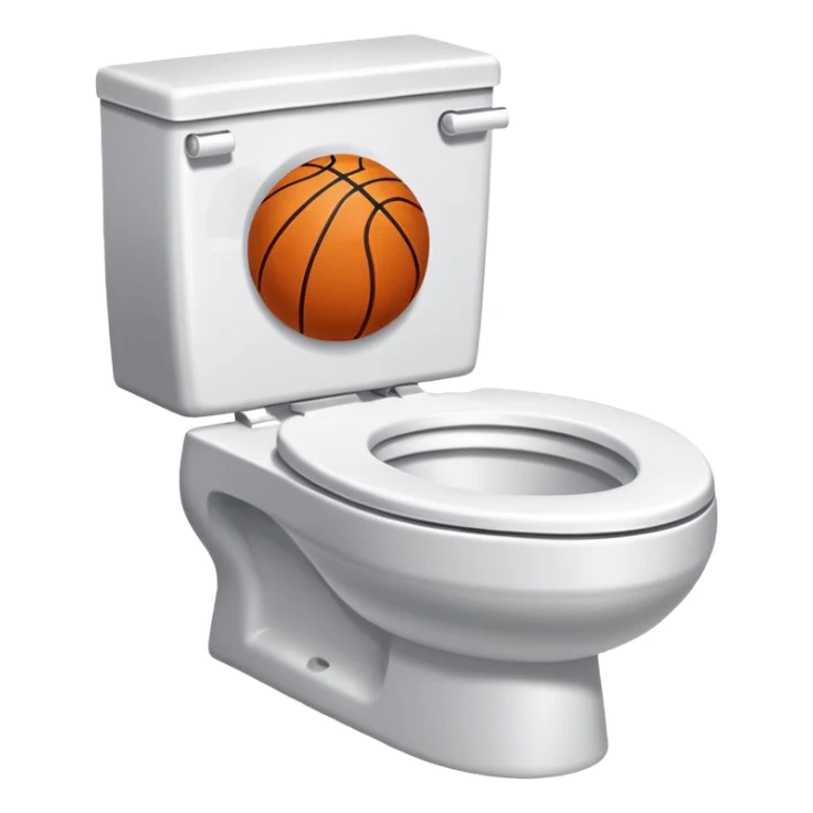LeBon Bon basketball skibidi toilet sticker
